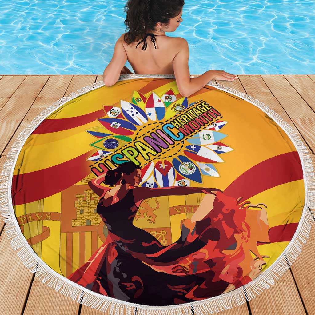 Hispanic Heritage Month Beach Blanket Espana Flamenco - Wonder Print Shop