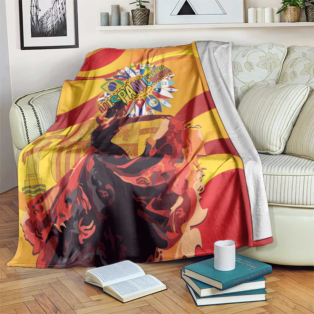 Hispanic Heritage Month Blanket Espana Flamenco