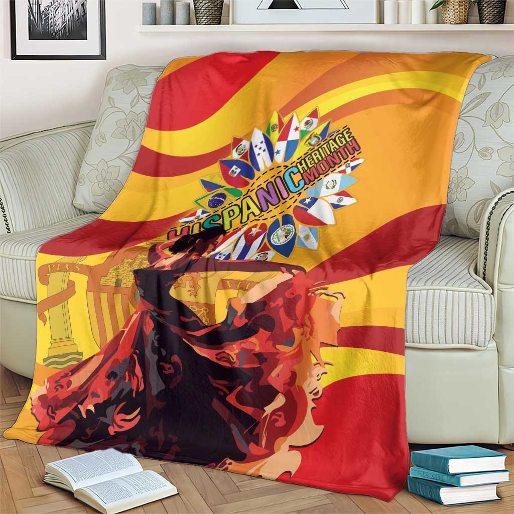 Hispanic Heritage Month Blanket Espana Flamenco