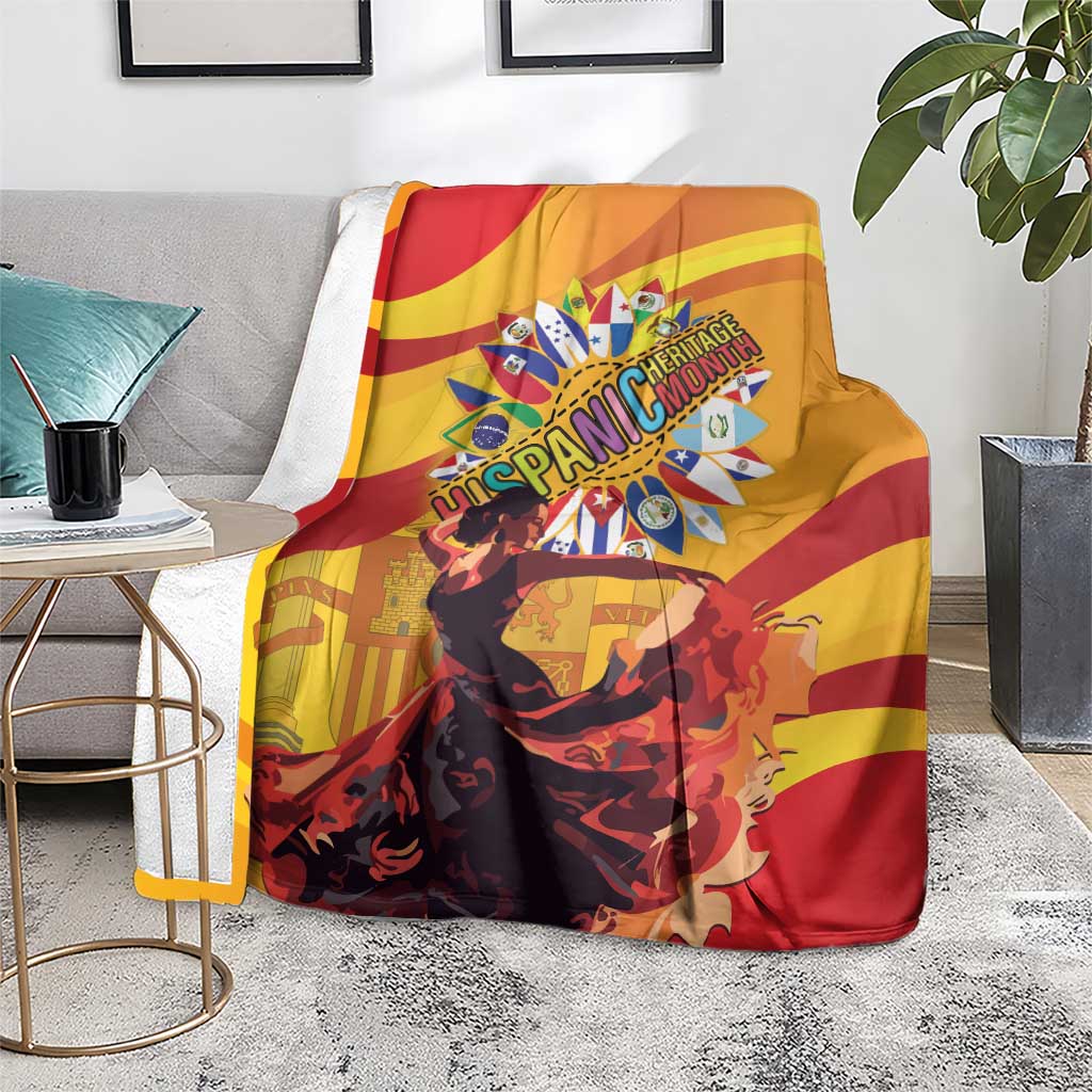 Hispanic Heritage Month Blanket Espana Flamenco