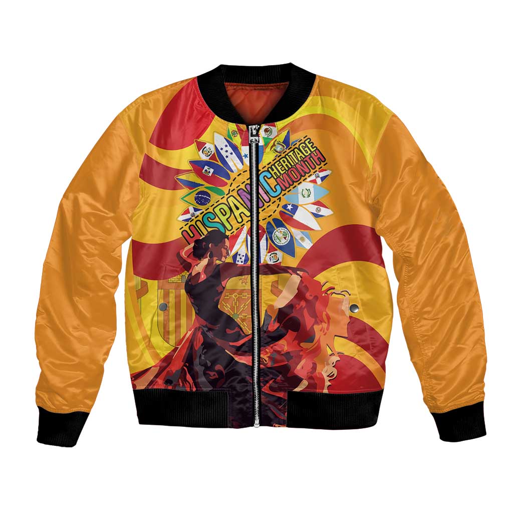 Hispanic Heritage Month Bomber Jacket Espana Flamenco - Wonder Print Shop