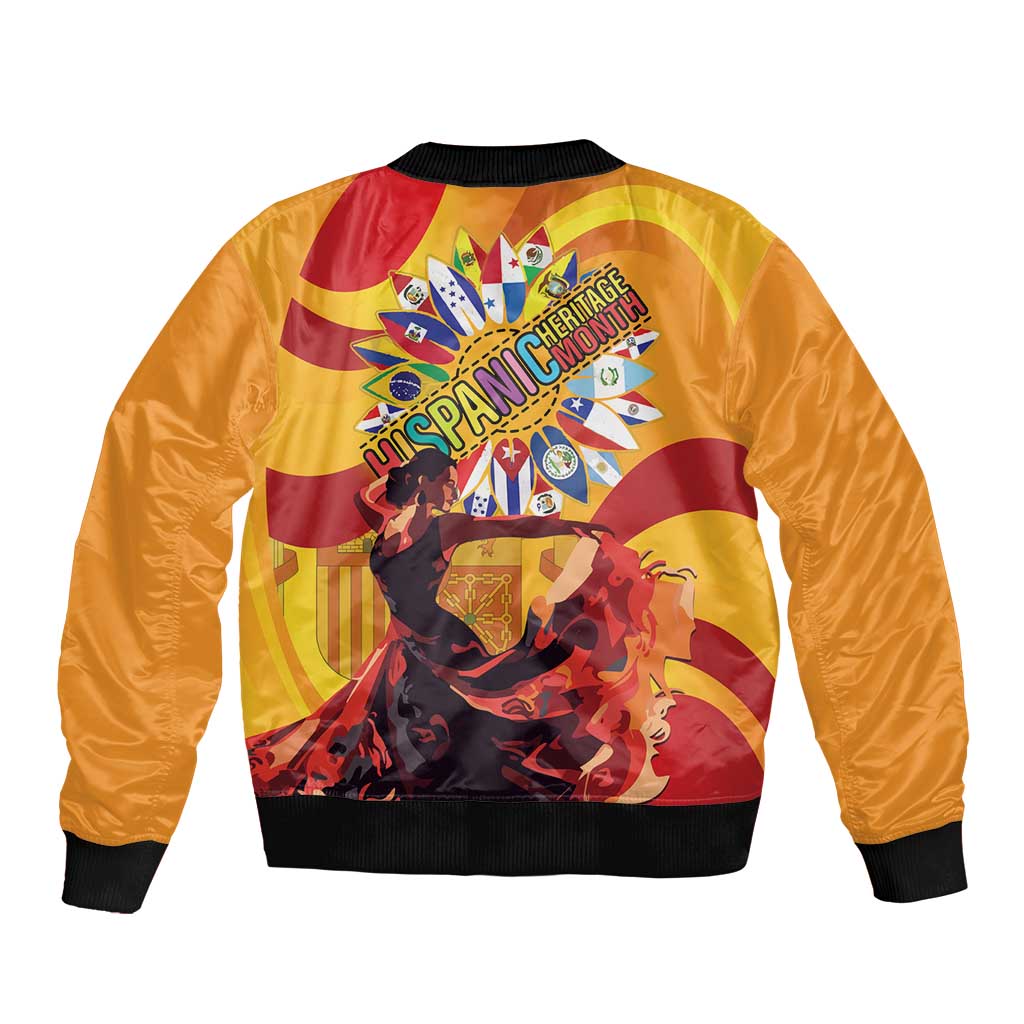 Hispanic Heritage Month Bomber Jacket Espana Flamenco - Wonder Print Shop
