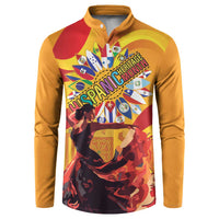 Hispanic Heritage Month Button Sweatshirt Espana Flamenco - Wonder Print Shop