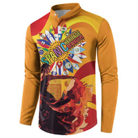 Hispanic Heritage Month Button Sweatshirt Espana Flamenco - Wonder Print Shop