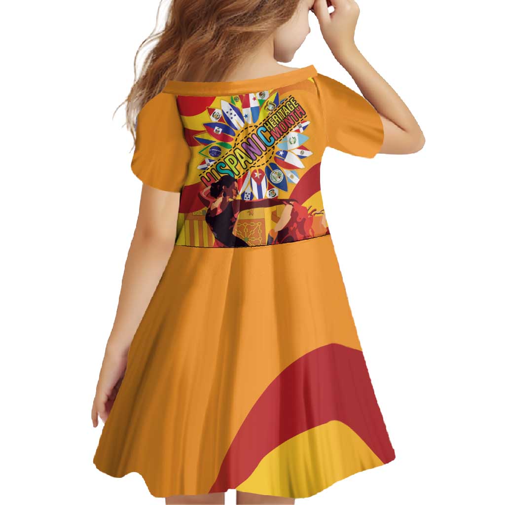 Hispanic Heritage Month Family Matching Long Sleeve Bodycon Dress and Hawaiian Shirt Espana Flamenco - Wonder Print Shop