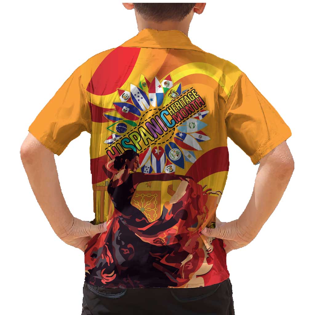 Hispanic Heritage Month Family Matching Mermaid Dress and Hawaiian Shirt Espana Flamenco - Wonder Print Shop