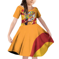 Hispanic Heritage Month Family Matching Off Shoulder Short Dress and Hawaiian Shirt Espana Flamenco - Wonder Print Shop