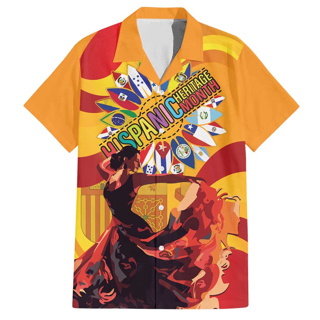 Hispanic Heritage Month Family Matching Short Sleeve Bodycon Dress and Hawaiian Shirt Espana Flamenco - Wonder Print Shop