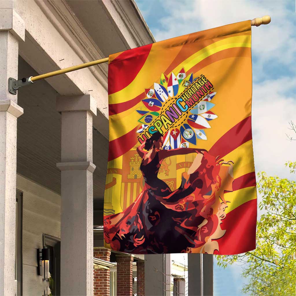 Hispanic Heritage Month Garden Flag Espana Flamenco - Wonder Print Shop