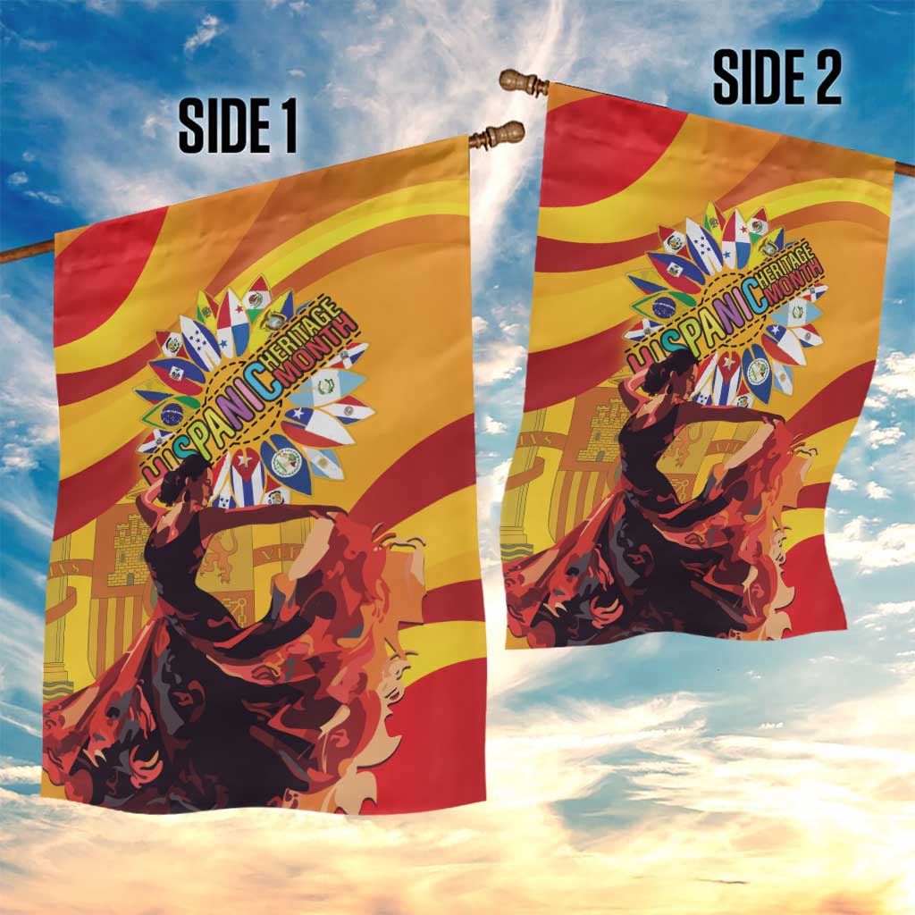 Hispanic Heritage Month Garden Flag Espana Flamenco - Wonder Print Shop