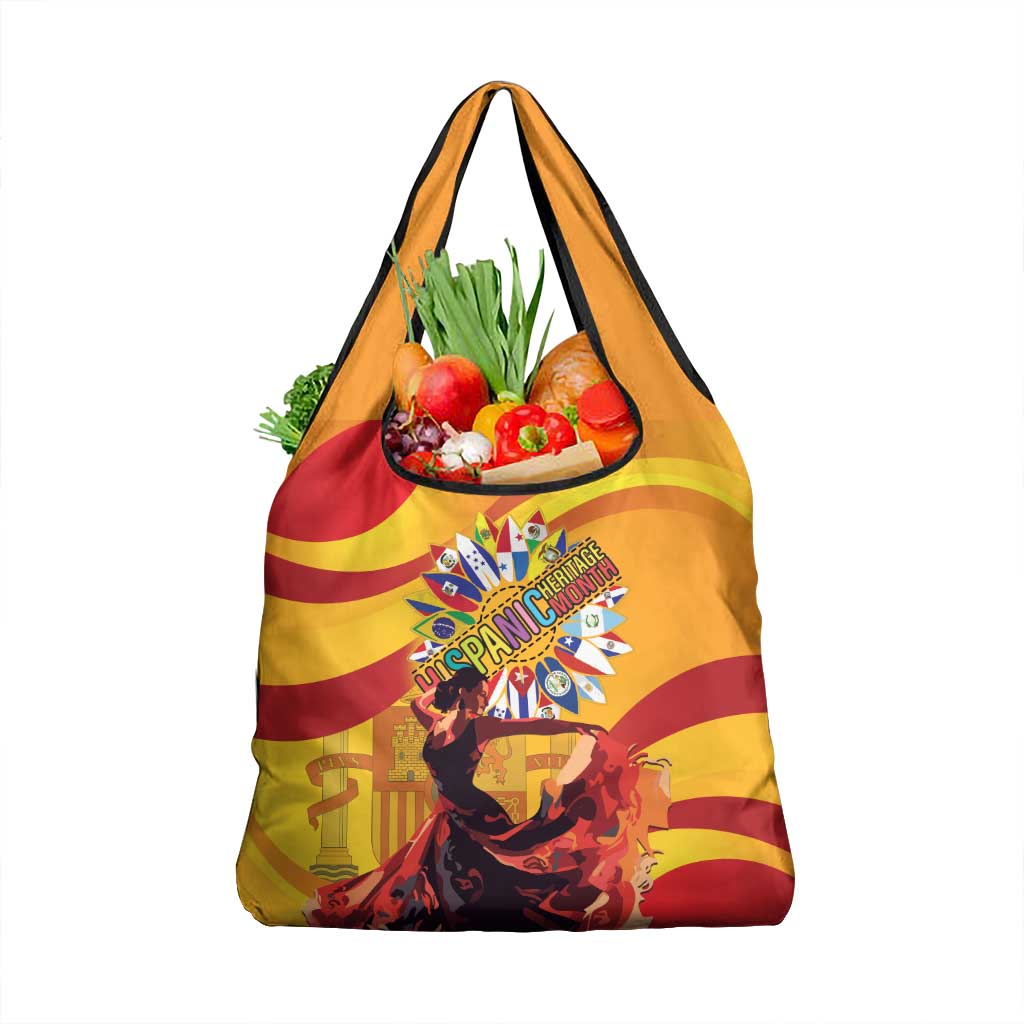 Hispanic Heritage Month Grocery Bag Espana Flamenco