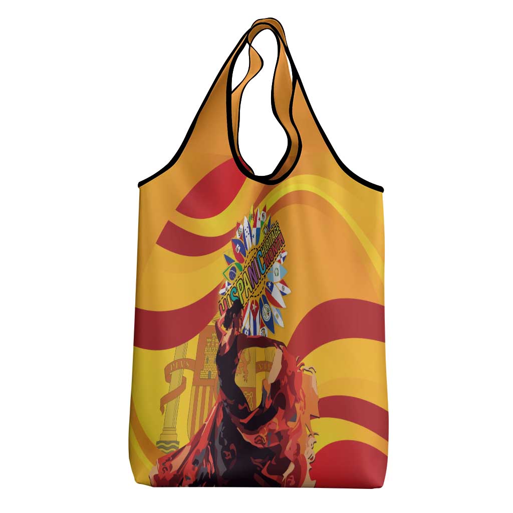 Hispanic Heritage Month Grocery Bag Espana Flamenco