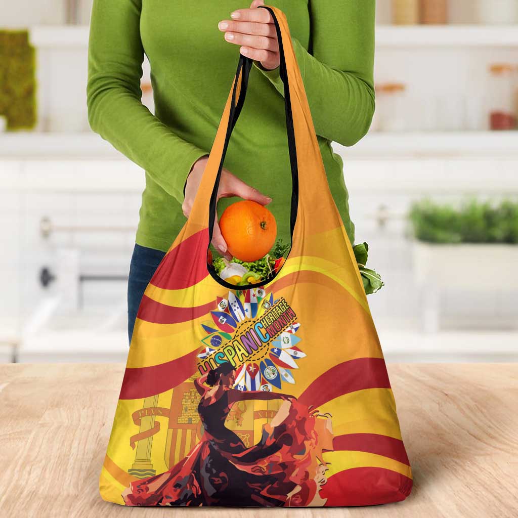 Hispanic Heritage Month Grocery Bag Espana Flamenco