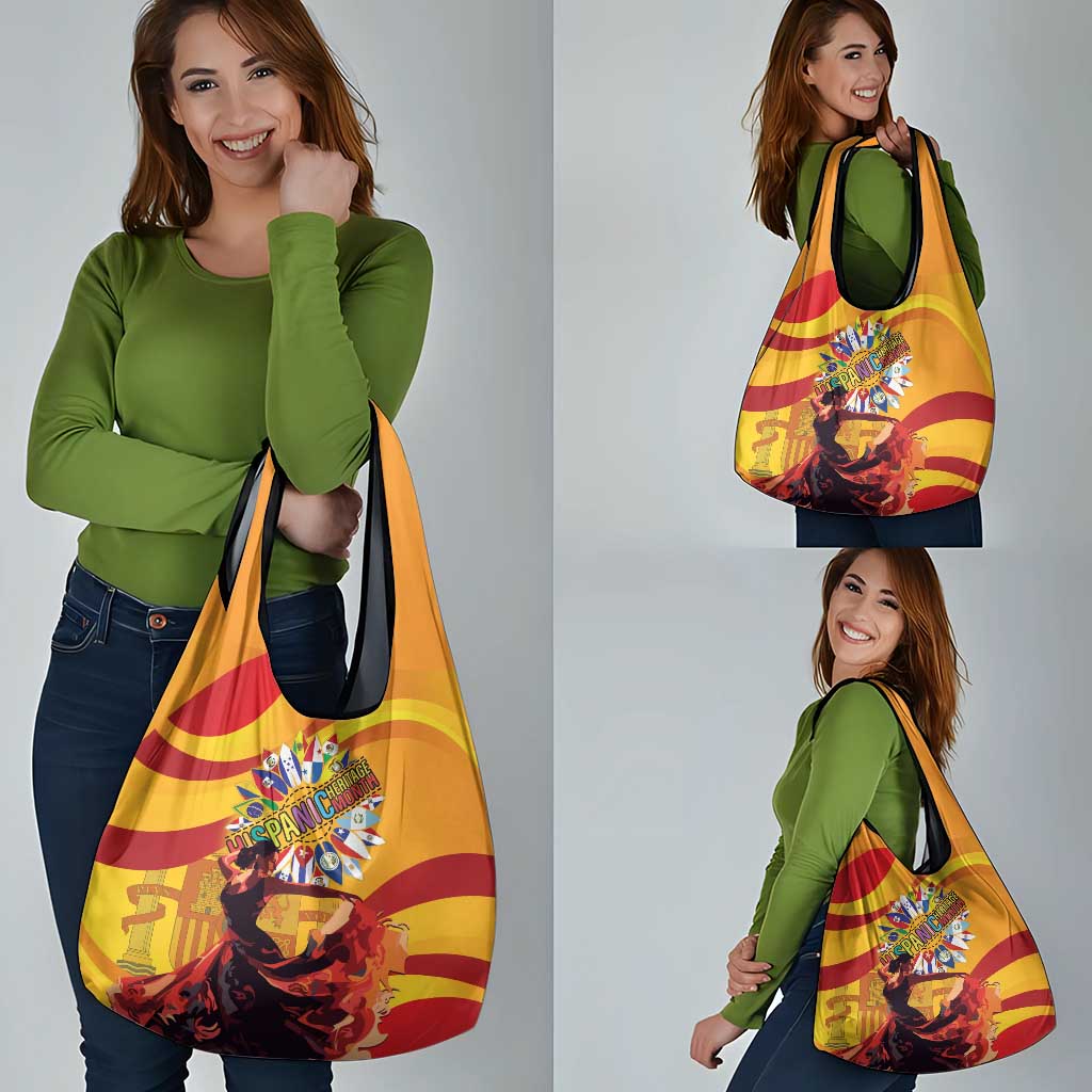 Hispanic Heritage Month Grocery Bag Espana Flamenco