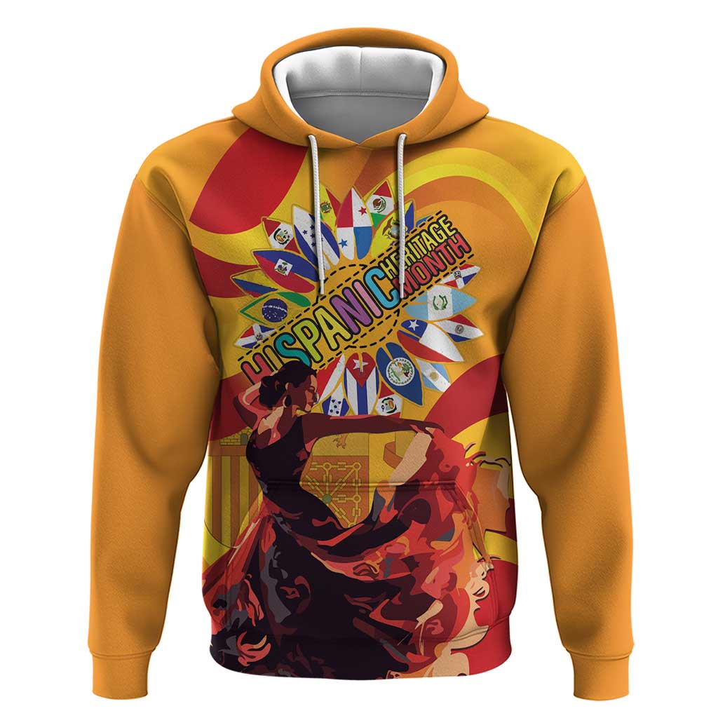 Hispanic Heritage Month Hoodie Espana Flamenco - Wonder Print Shop