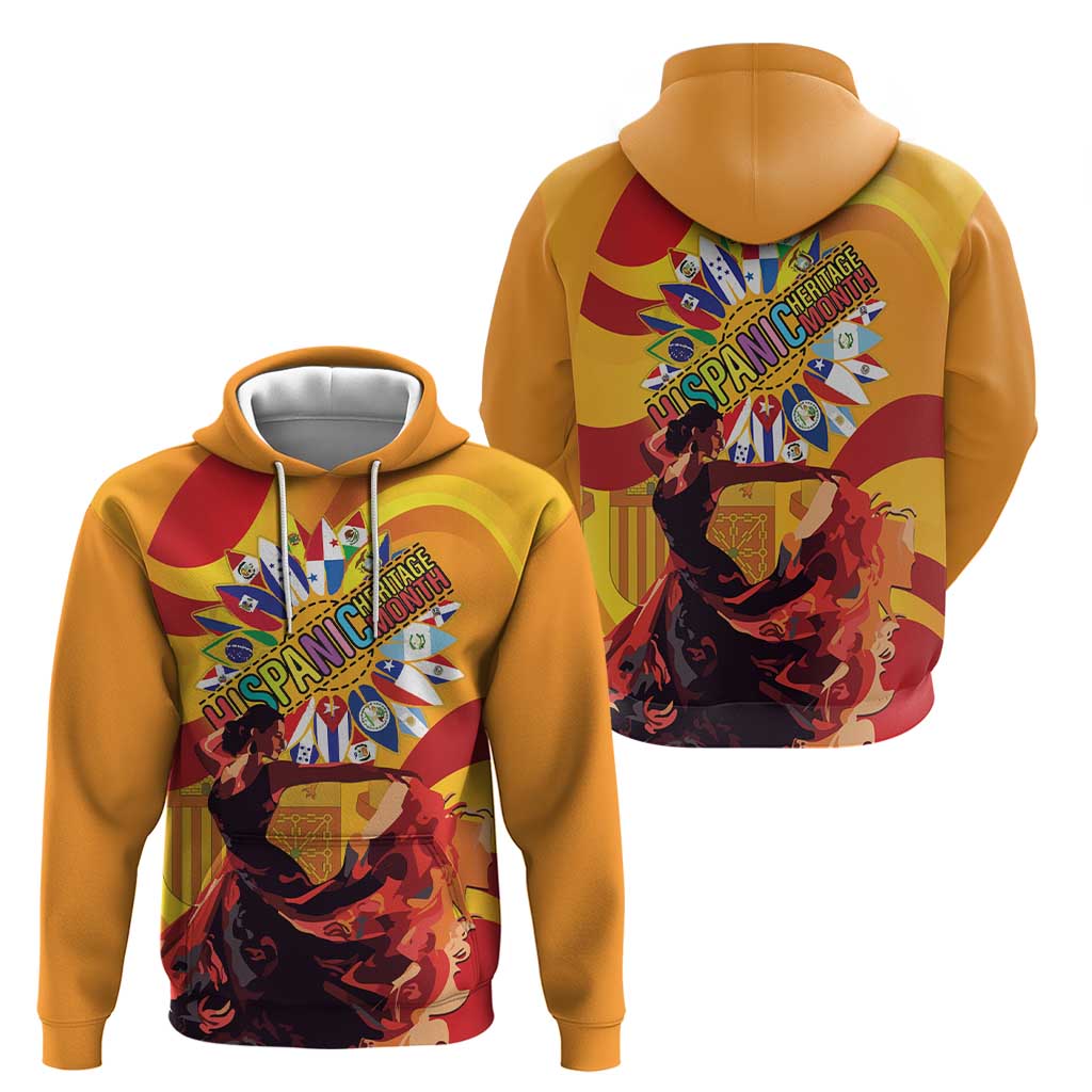 Hispanic Heritage Month Hoodie Espana Flamenco - Wonder Print Shop
