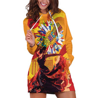 Hispanic Heritage Month Hoodie Dress Espana Flamenco - Wonder Print Shop