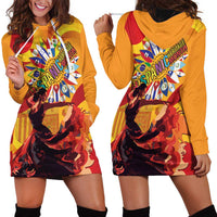 Hispanic Heritage Month Hoodie Dress Espana Flamenco - Wonder Print Shop