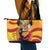 Hispanic Heritage Month Leather Tote Bag Espana Flamenco - Wonder Print Shop