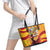 Hispanic Heritage Month Leather Tote Bag Espana Flamenco - Wonder Print Shop