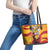 Hispanic Heritage Month Leather Tote Bag Espana Flamenco - Wonder Print Shop