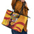 Hispanic Heritage Month Leather Tote Bag Espana Flamenco - Wonder Print Shop