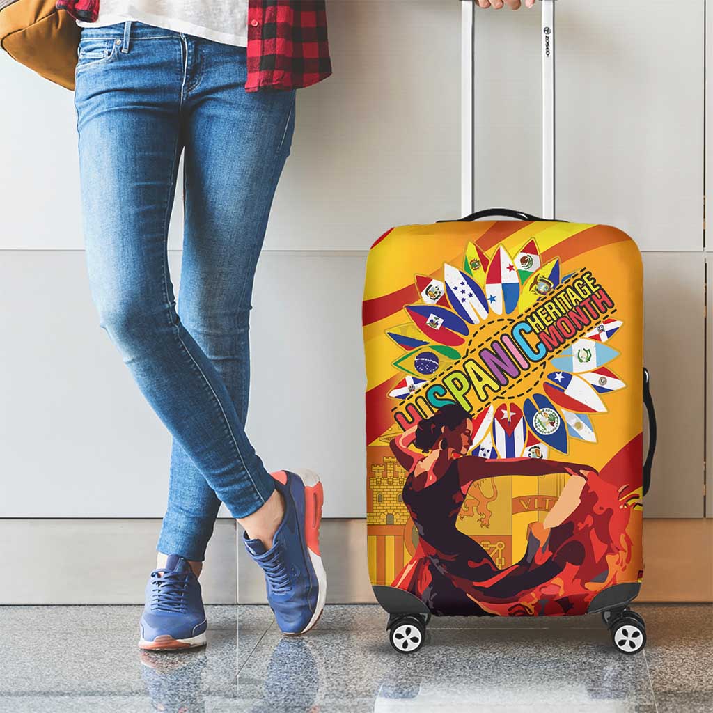 Hispanic Heritage Month Luggage Cover Espana Flamenco - Wonder Print Shop