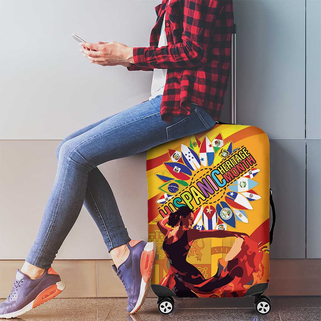 Hispanic Heritage Month Luggage Cover Espana Flamenco - Wonder Print Shop