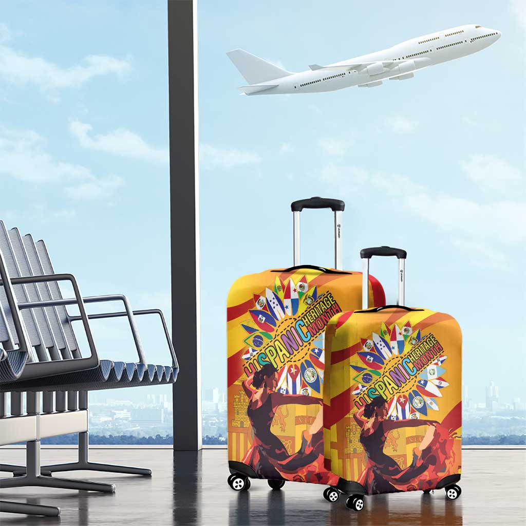 Hispanic Heritage Month Luggage Cover Espana Flamenco - Wonder Print Shop
