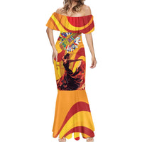 Hispanic Heritage Month Mermaid Dress Espana Flamenco - Wonder Print Shop