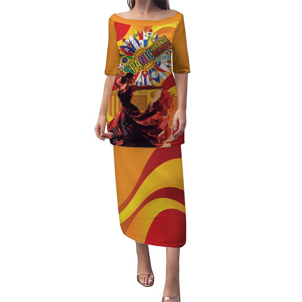 Hispanic Heritage Month Puletasi Espana Flamenco - Wonder Print Shop