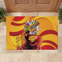 Hispanic Heritage Month Rubber Doormat Espana Flamenco - Wonder Print Shop