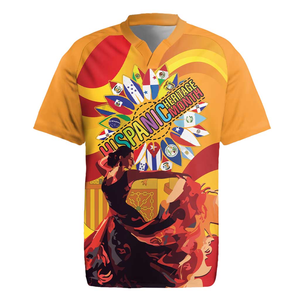 Hispanic Heritage Month Rugby Jersey Espana Flamenco - Wonder Print Shop