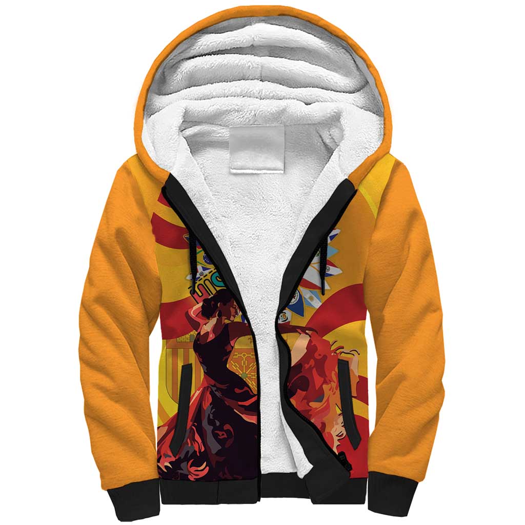 Hispanic Heritage Month Sherpa Hoodie Espana Flamenco - Wonder Print Shop