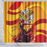Hispanic Heritage Month Shower Curtain Espana Flamenco