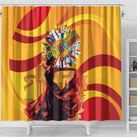 Hispanic Heritage Month Shower Curtain Espana Flamenco