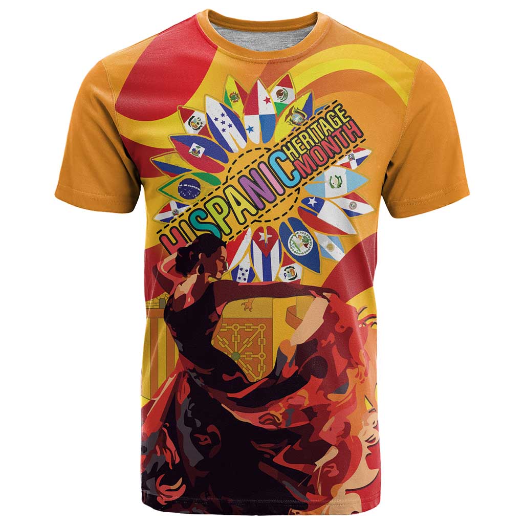 Hispanic Heritage Month T Shirt Espana Flamenco - Wonder Print Shop