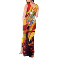 Hispanic Heritage Month Tank Maxi Dress Espana Flamenco - Wonder Print Shop