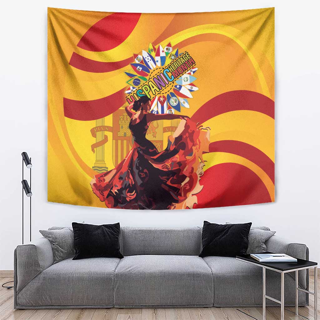 Hispanic Heritage Month Tapestry Espana Flamenco - Wonder Print Shop