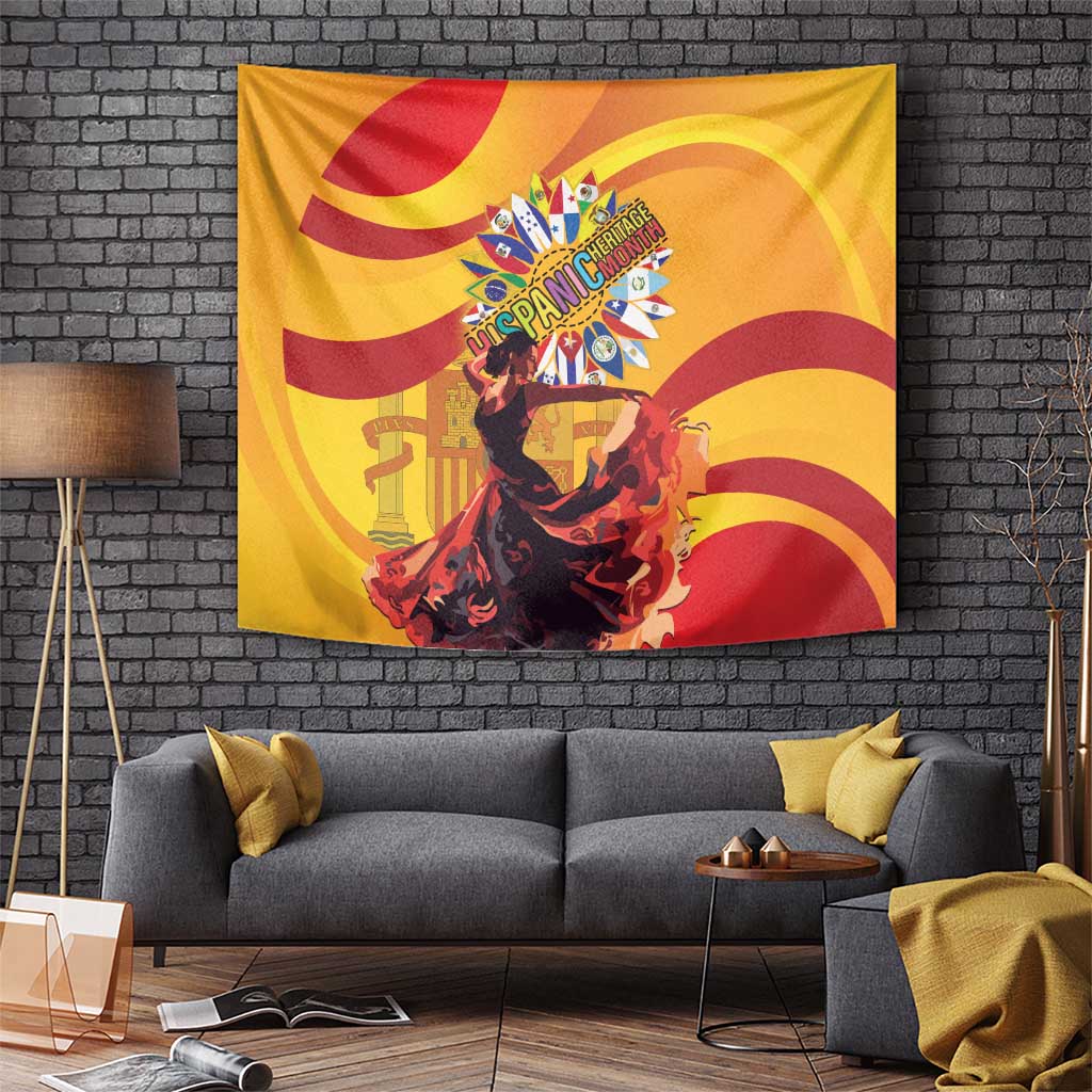 Hispanic Heritage Month Tapestry Espana Flamenco - Wonder Print Shop