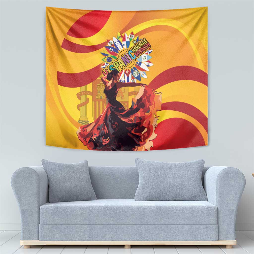 Hispanic Heritage Month Tapestry Espana Flamenco - Wonder Print Shop