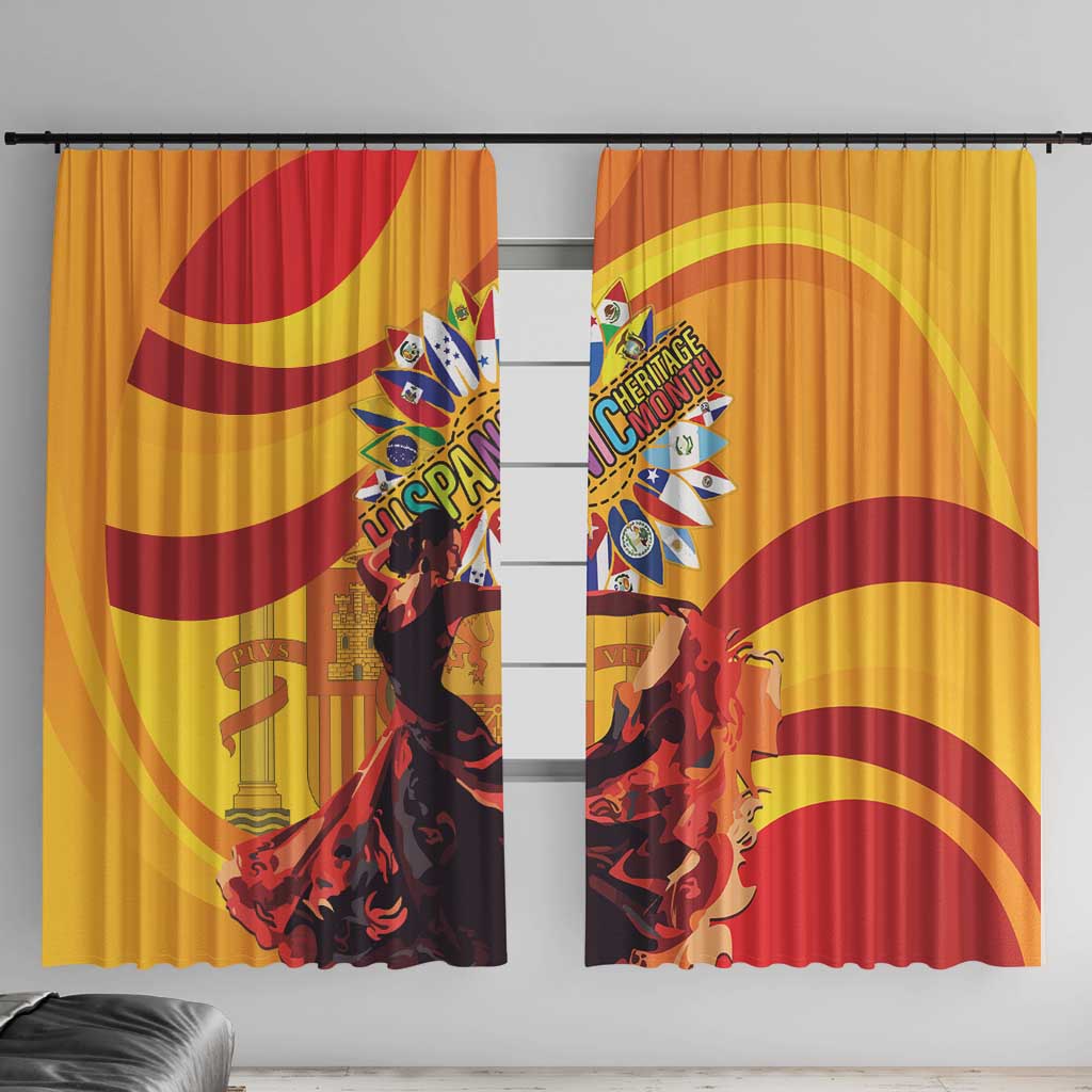 Hispanic Heritage Month Window Curtain Espana Flamenco - Wonder Print Shop