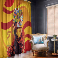 Hispanic Heritage Month Window Curtain Espana Flamenco - Wonder Print Shop