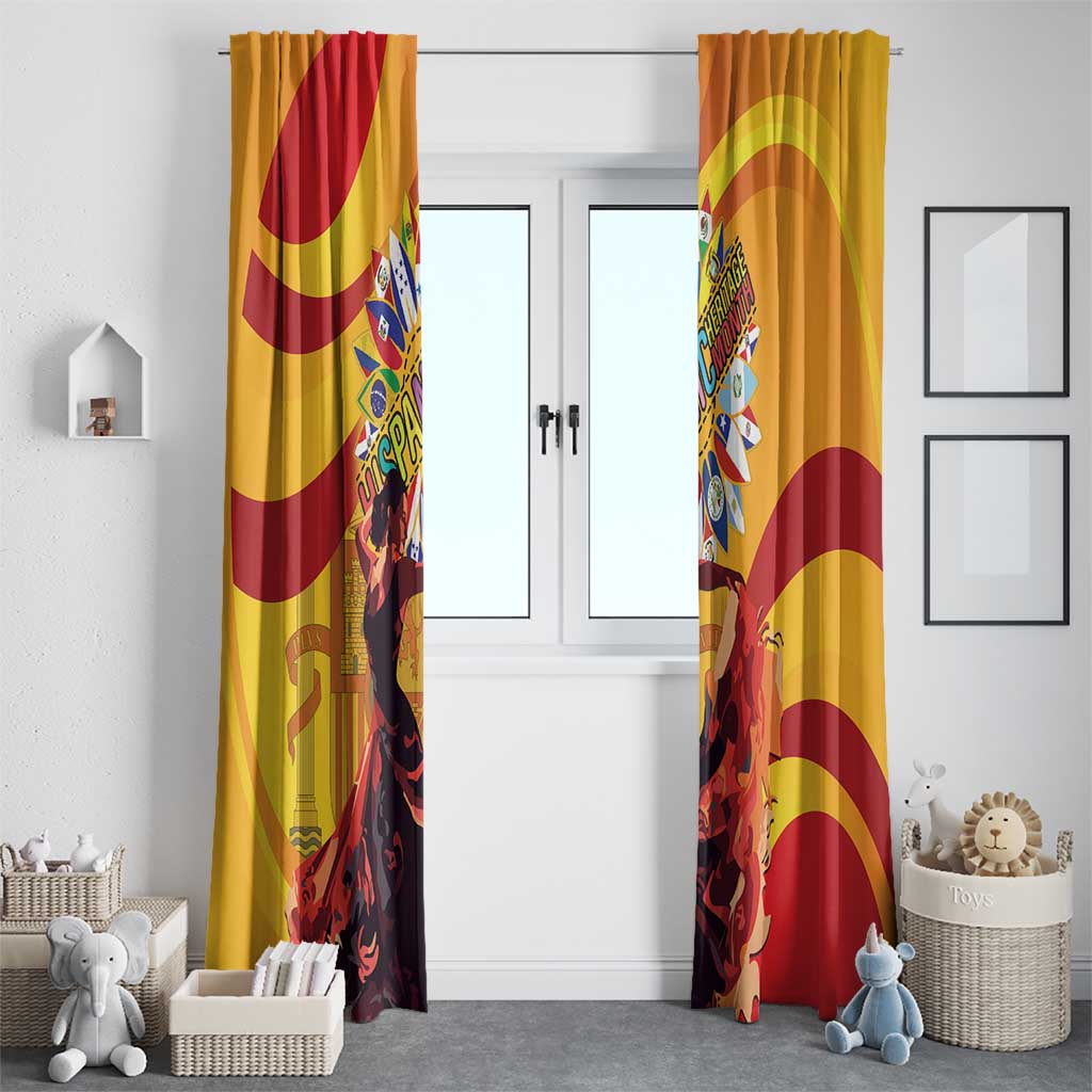 Hispanic Heritage Month Window Curtain Espana Flamenco - Wonder Print Shop
