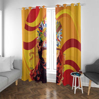 Hispanic Heritage Month Window Curtain Espana Flamenco - Wonder Print Shop