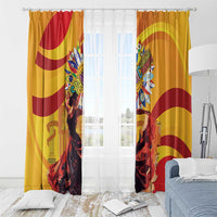 Hispanic Heritage Month Window Curtain Espana Flamenco - Wonder Print Shop