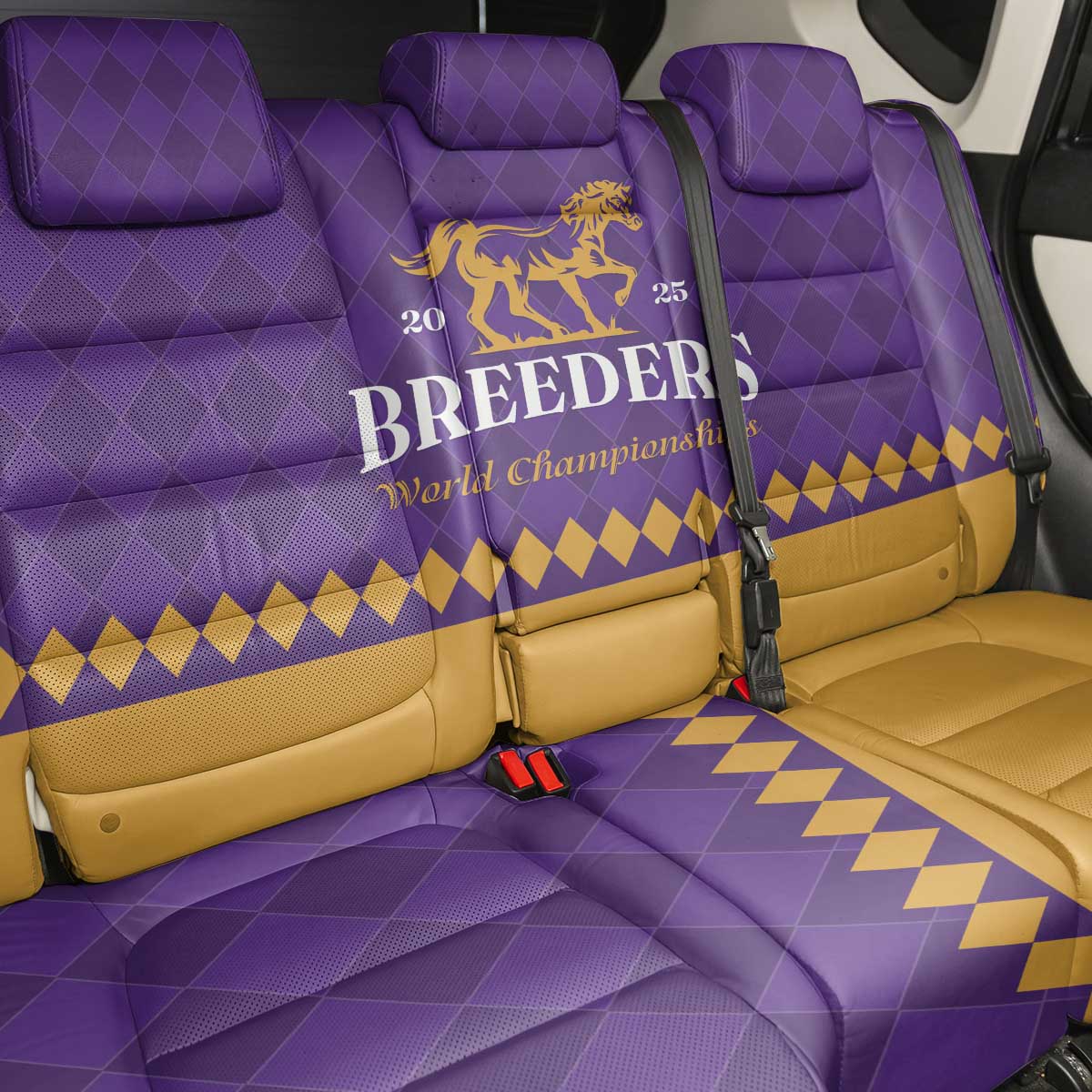 Personalized Breeders Horse Racing 2025 Back Car Seat Cover Del Mar Awaits - Wonder Print Shop