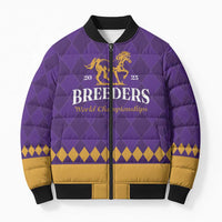 Personalized Breeders Horse Racing 2025 Bomber Puffer Jacket Del Mar Awaits - Wonder Print Shop