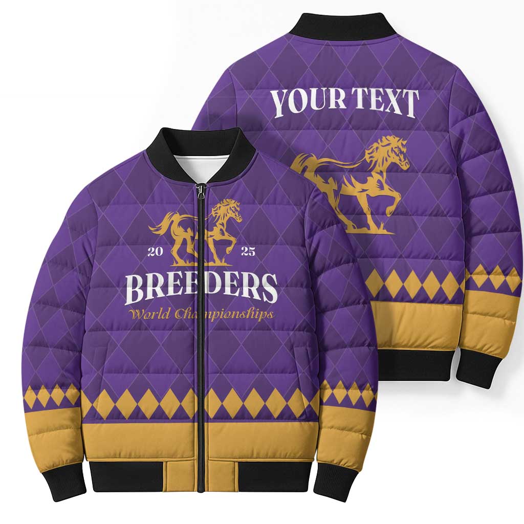 Personalized Breeders Horse Racing 2025 Bomber Puffer Jacket Del Mar Awaits - Wonder Print Shop