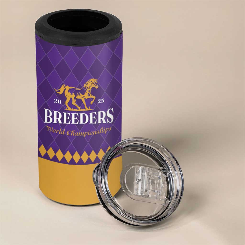 Personalized Breeders Horse Racing 2025 4 in 1 Can Cooler Tumbler Del Mar Awaits - Wonder Print Shop